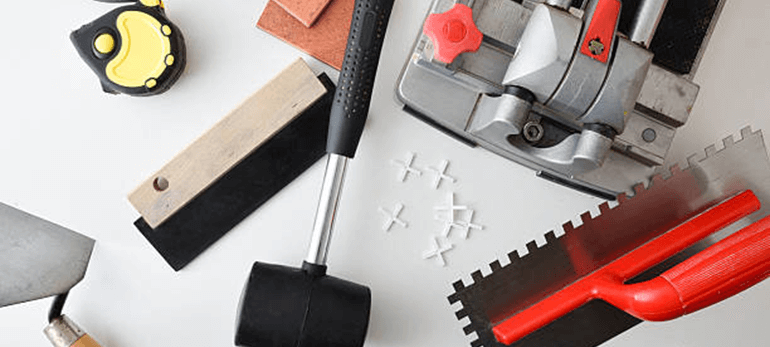 плиткорез, шпатель для плитки, крестики для плитки